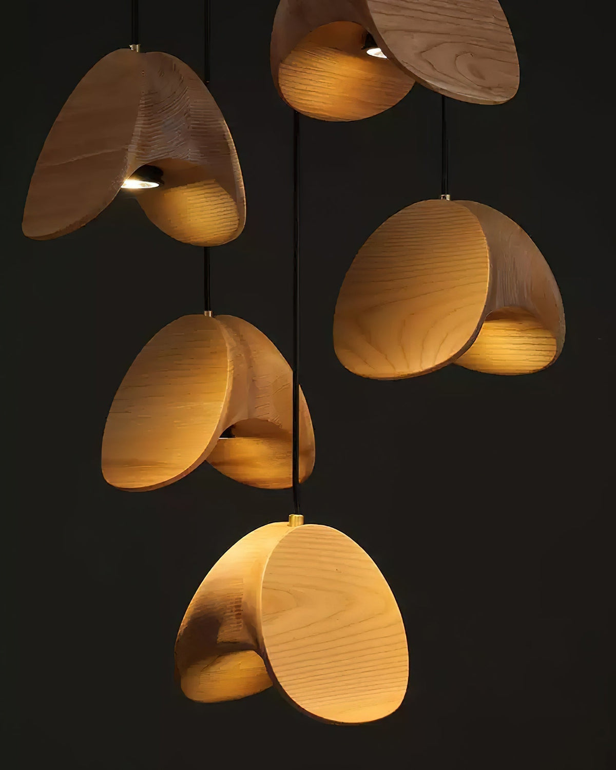 Suspension Minuit en bois et métal – vue 22