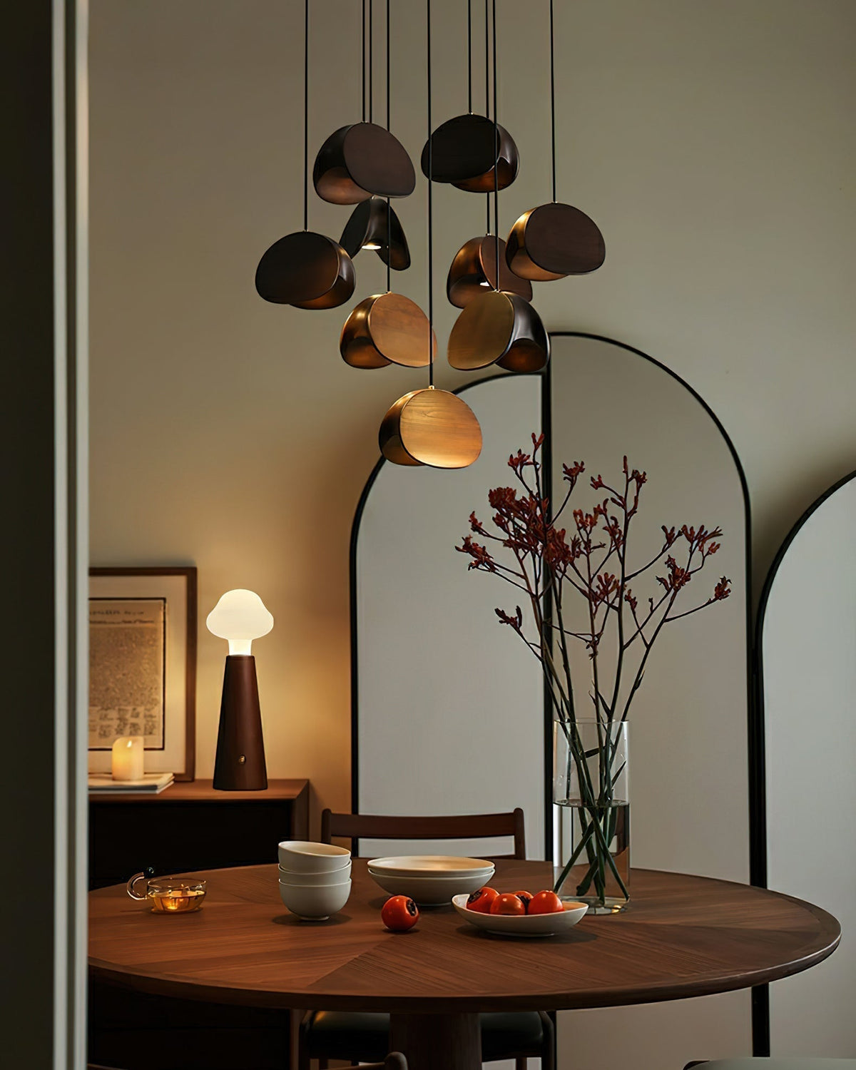 Suspension Minuit en bois et métal – vue 18
