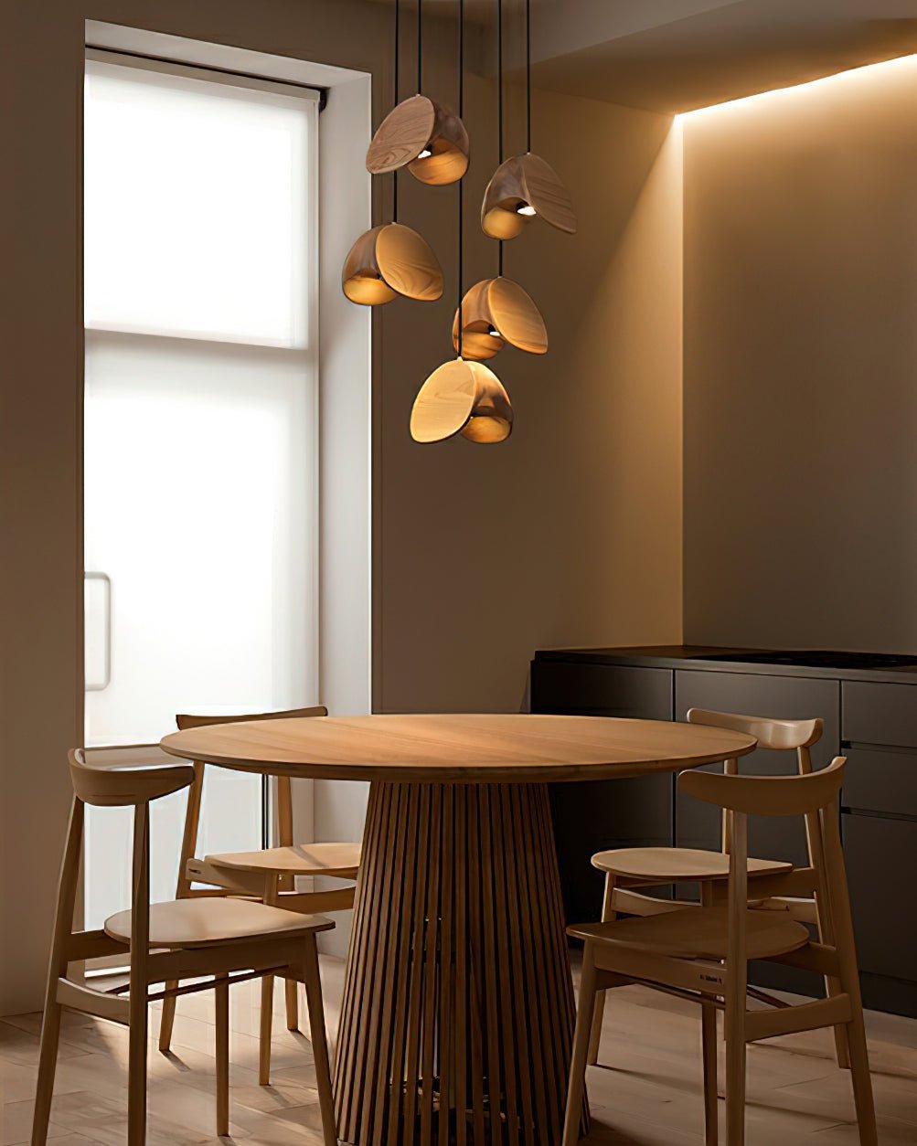 Suspension Minuit en bois et métal – vue 34