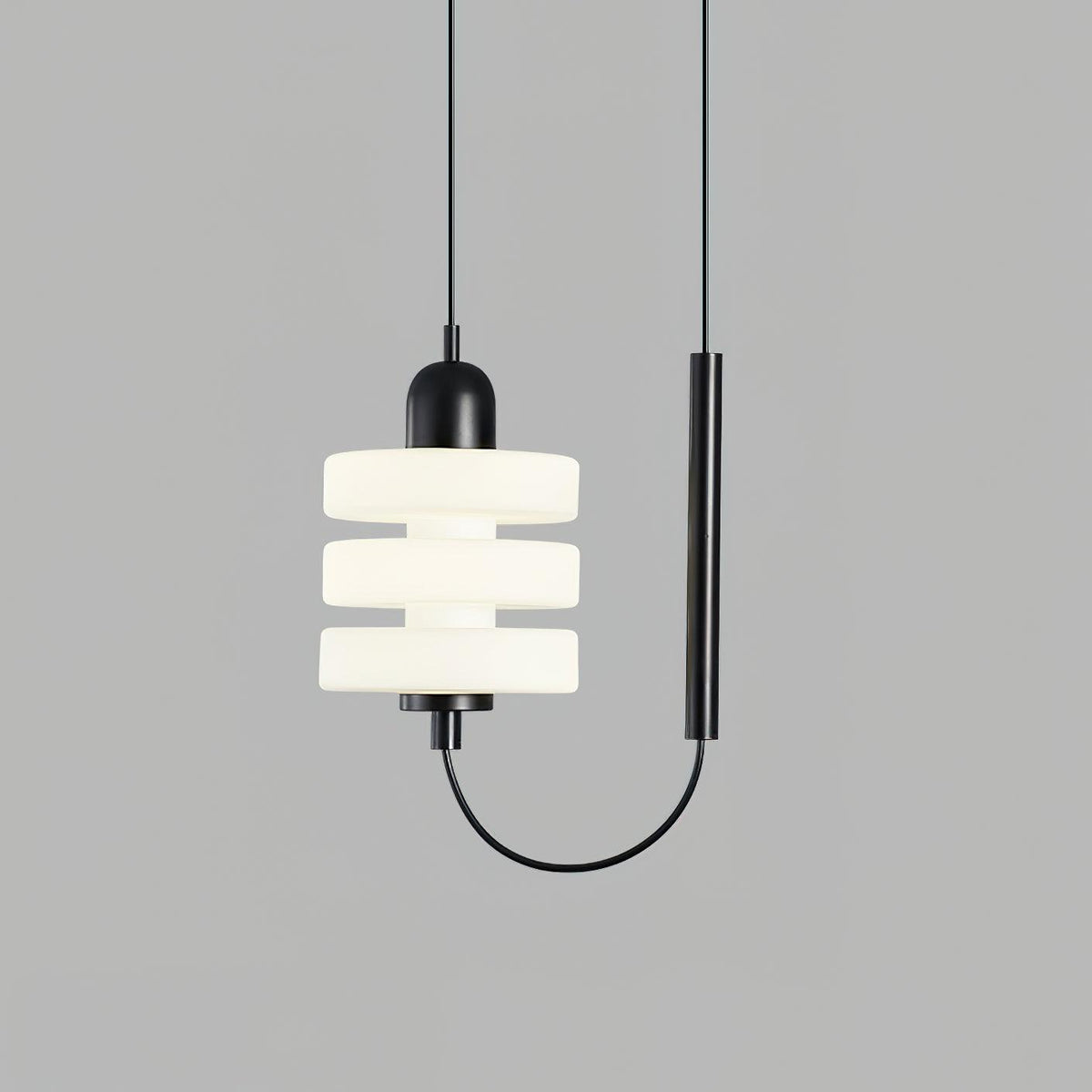 Suspension Apsara en verre et fer – vue 6