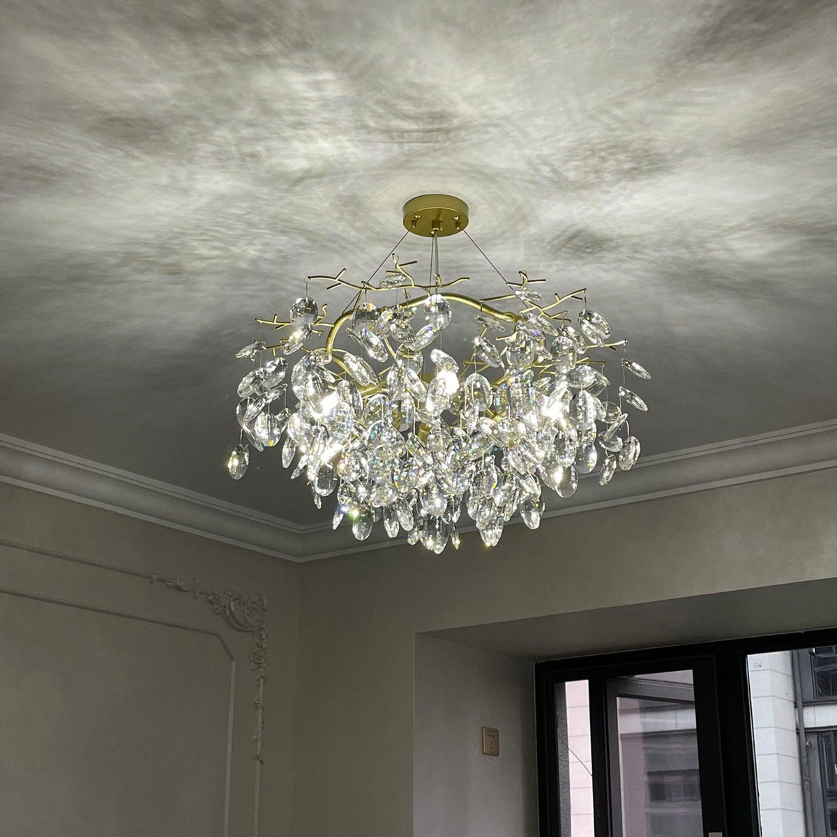 Lustre Véga en cristal et laiton – vue 23