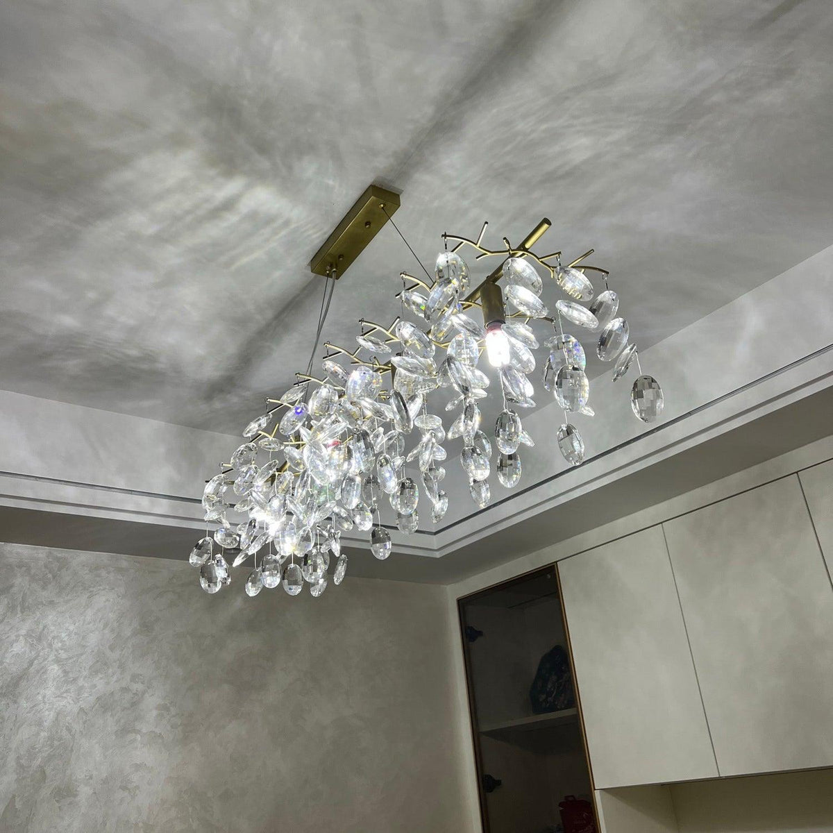 Lustre Véga en cristal et laiton – vue 33
