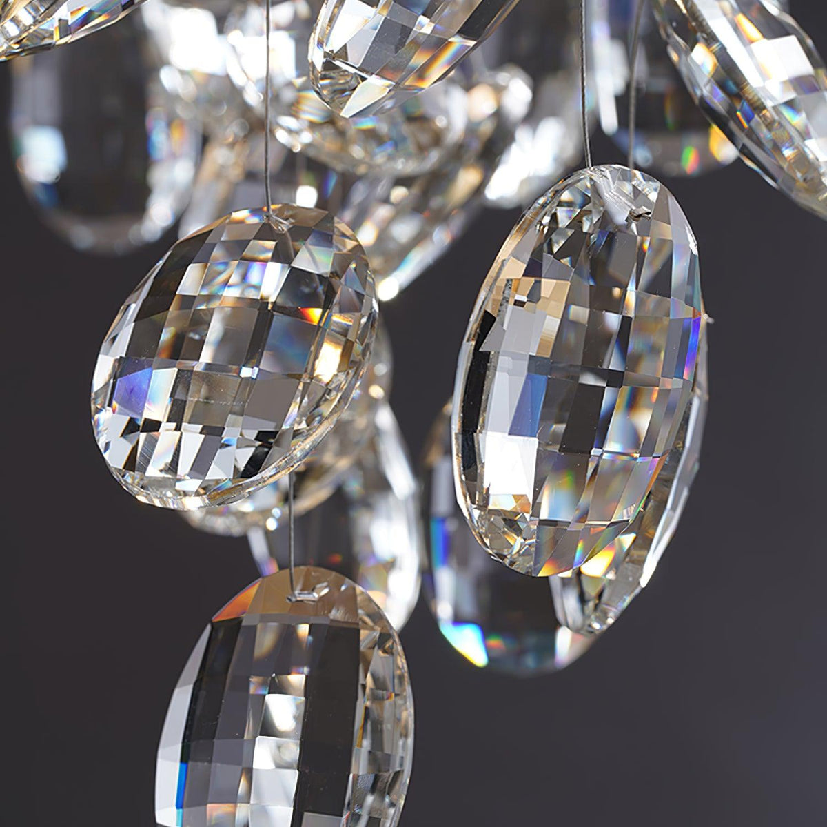 Lustre Véga en cristal et laiton – vue 13