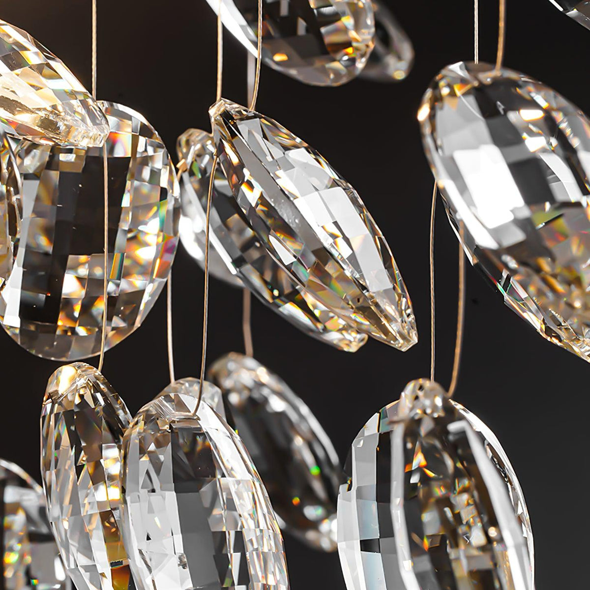 Lustre Véga en cristal et laiton – vue 14