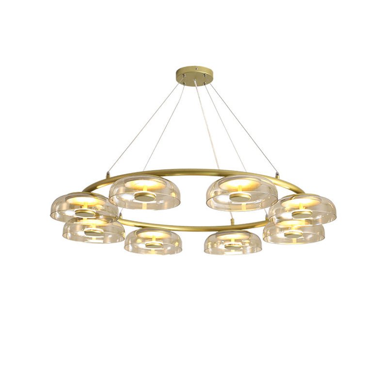 Lustre Olivier en verre et laiton – vue 22