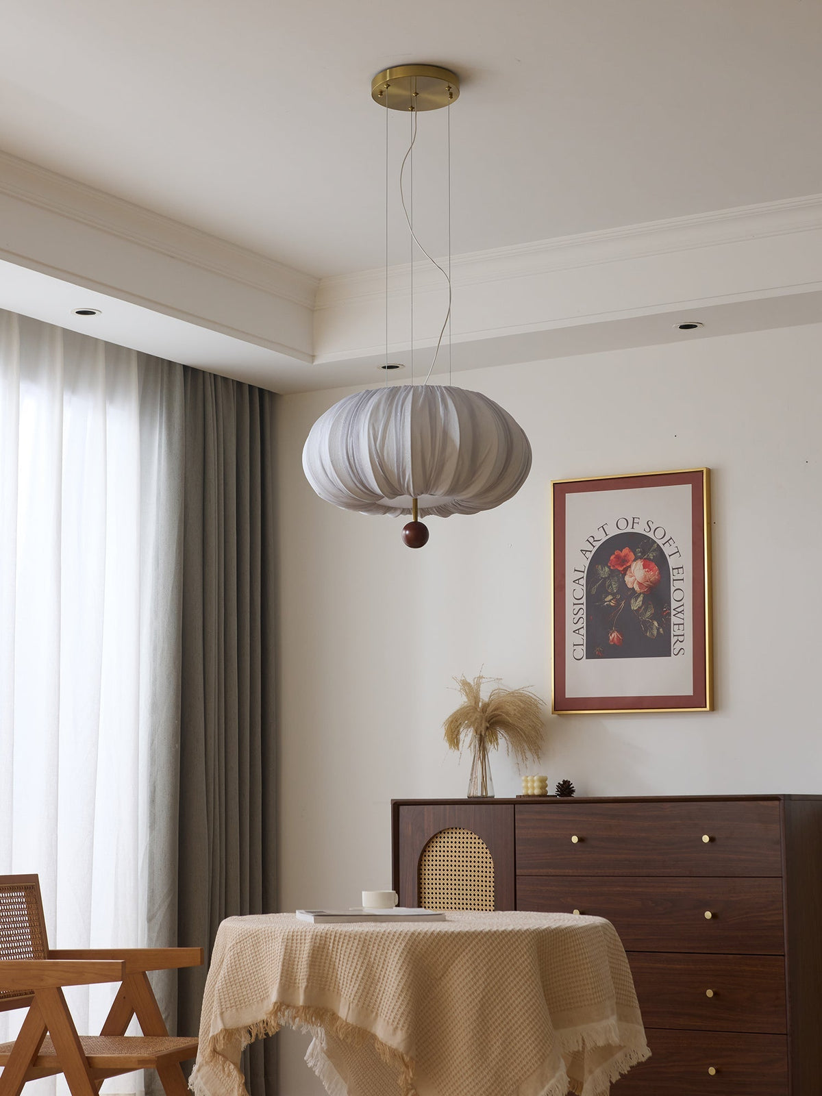 Suspension Fusain en bois et tissu – vue 10