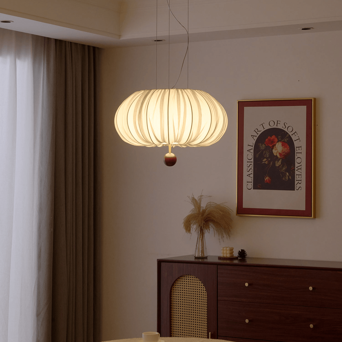 Suspension Fusain en bois et tissu – vue 16