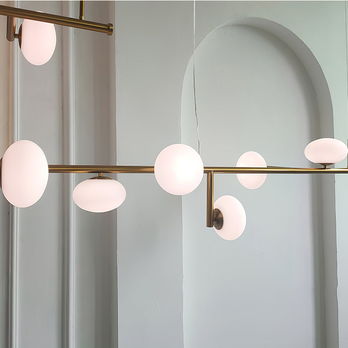 Lustre Récif en verre et métal – vue 12