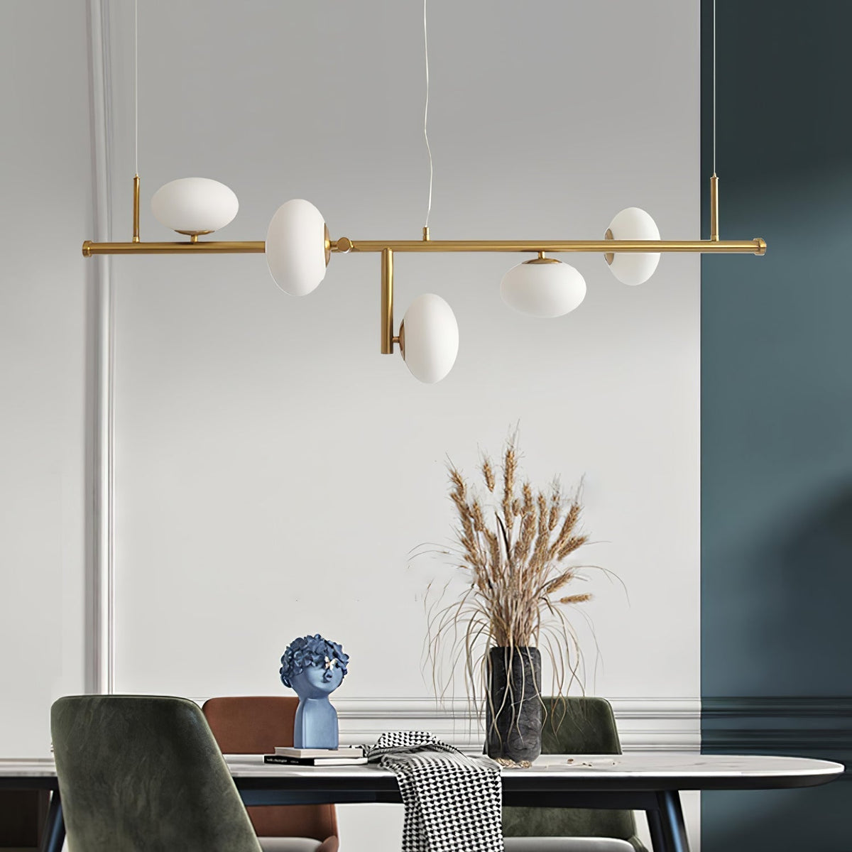 Lustre Récif en verre et métal – vue 16