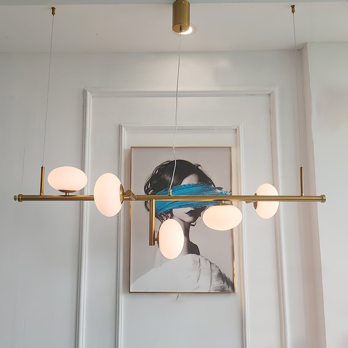 Lustre Récif en verre et métal – vue 25