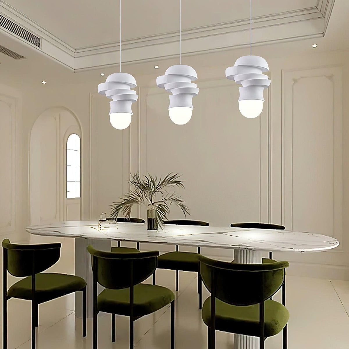 Suspension Hortensia en verre et résine – vue 18