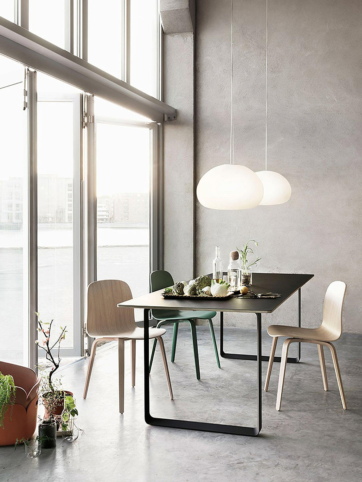 Suspension Fauvette en verre et métal – vue 29