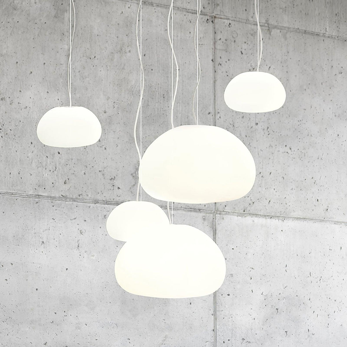 Suspension Fauvette en verre et métal – vue 10