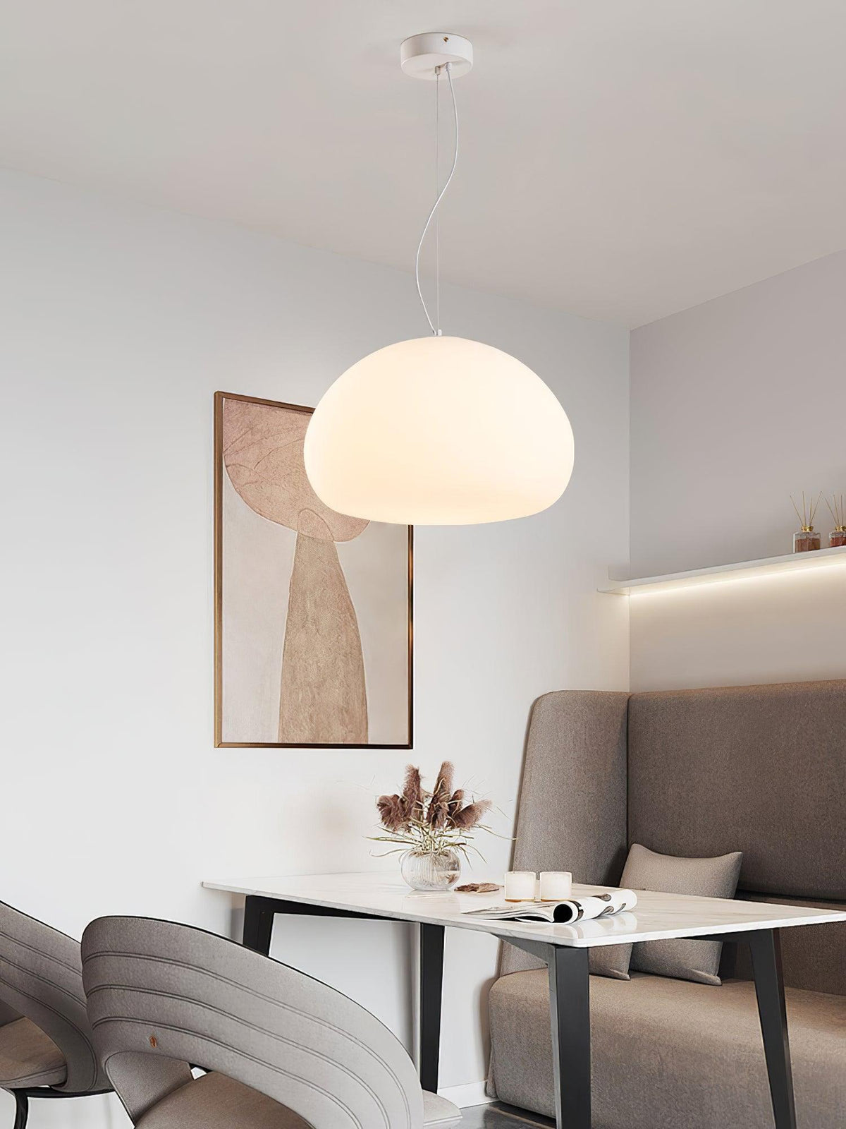 Suspension Fauvette en verre et métal – vue 16