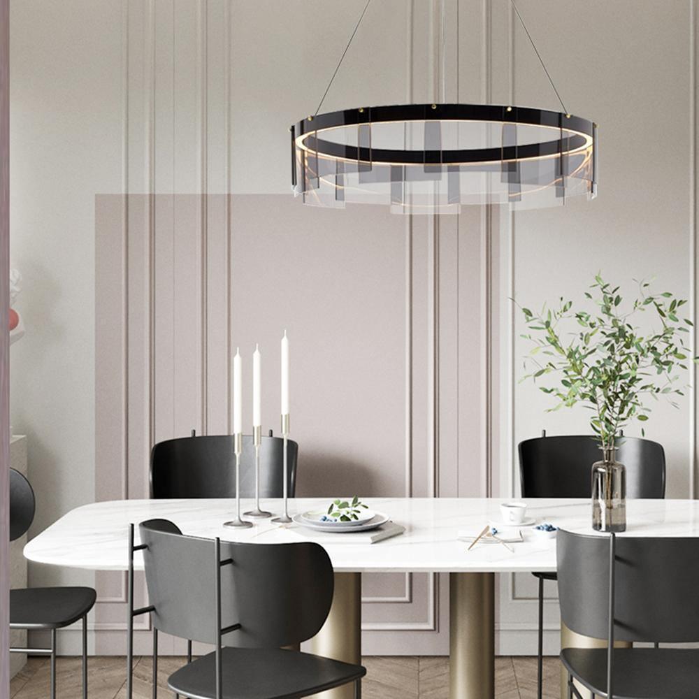 Lustre Sète en verre et métal – vue 5