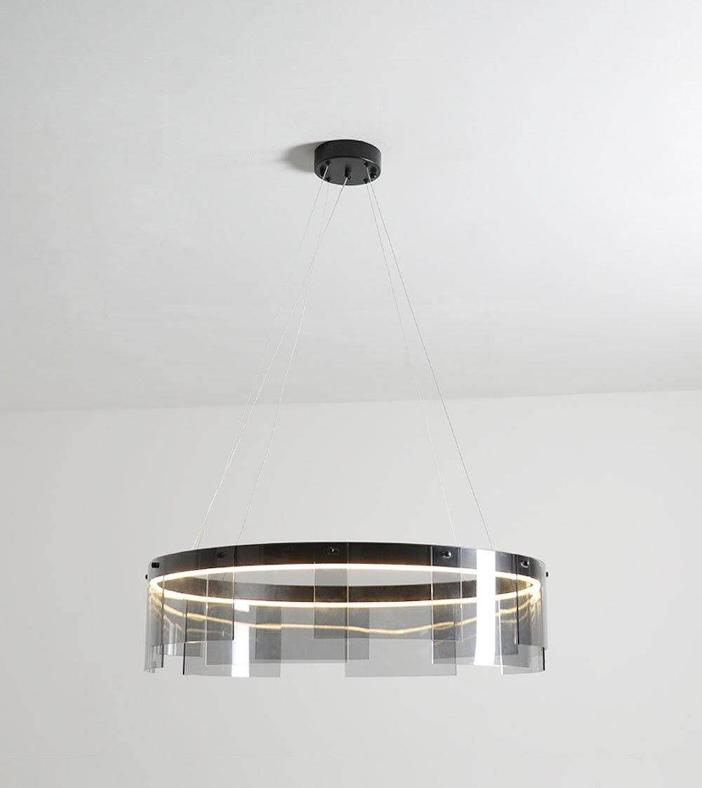 Lustre Sète en verre et métal – vue 19