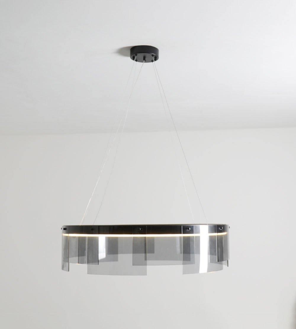 Lustre Sète en verre et métal – vue 20