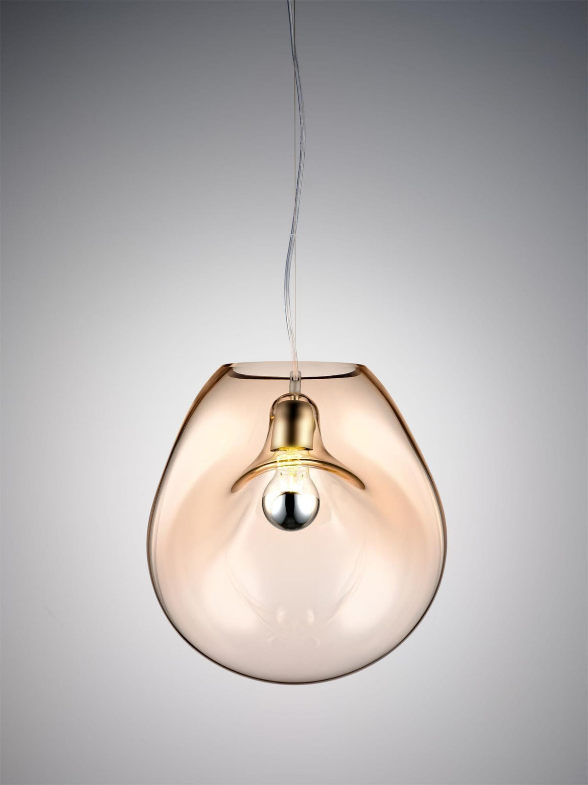 Suspension Capitaine en verre et fer – vue 12