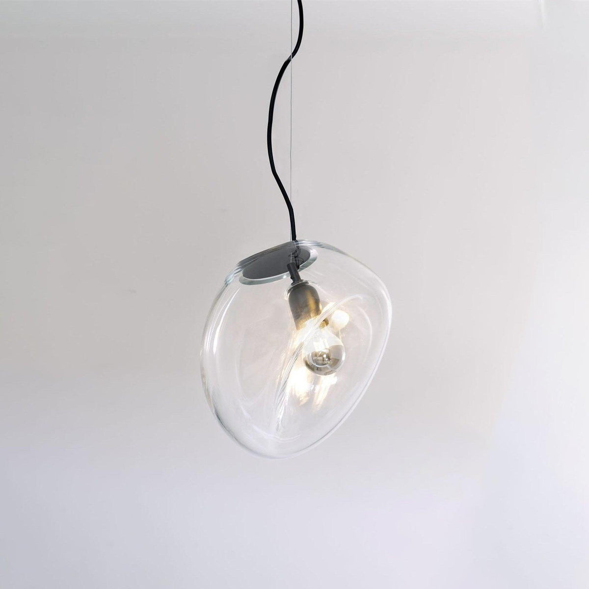 Suspension Capitaine en verre et fer – vue 16