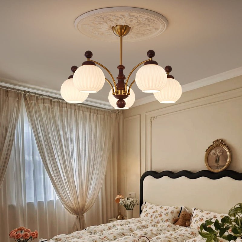 Lustre Orangerie en verre et bois – vue 13