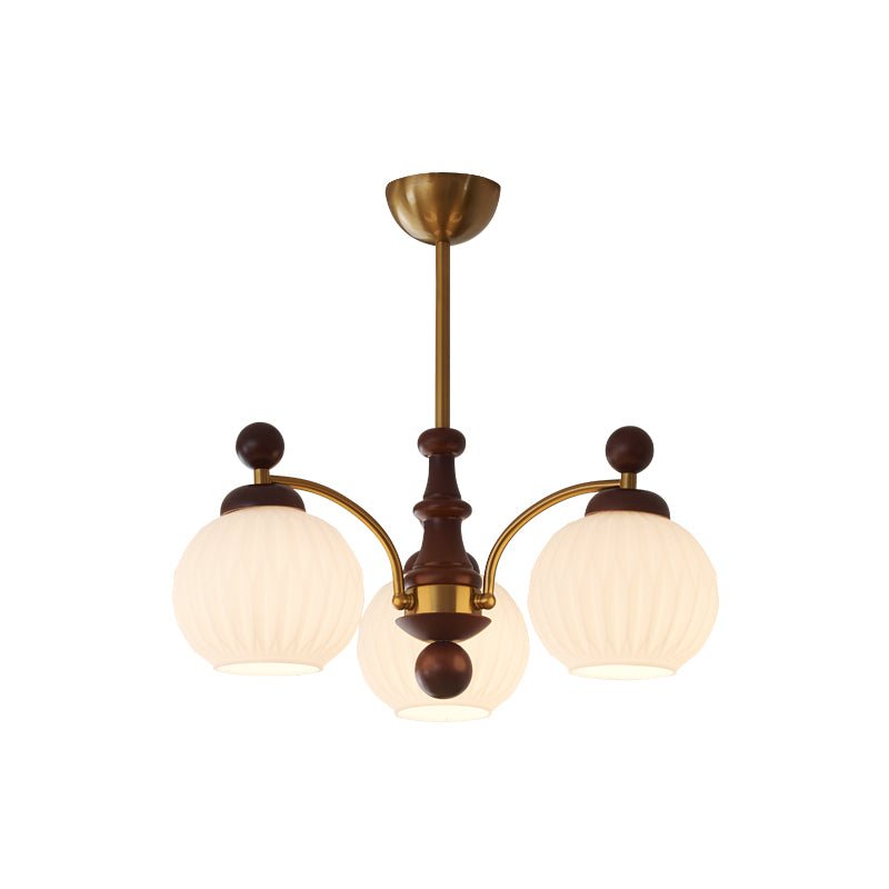 Lustre Orangerie en verre et bois – vue 17