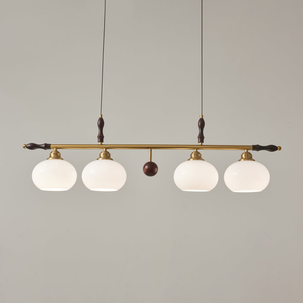 Suspension Noisette en verre et bois – vue 18