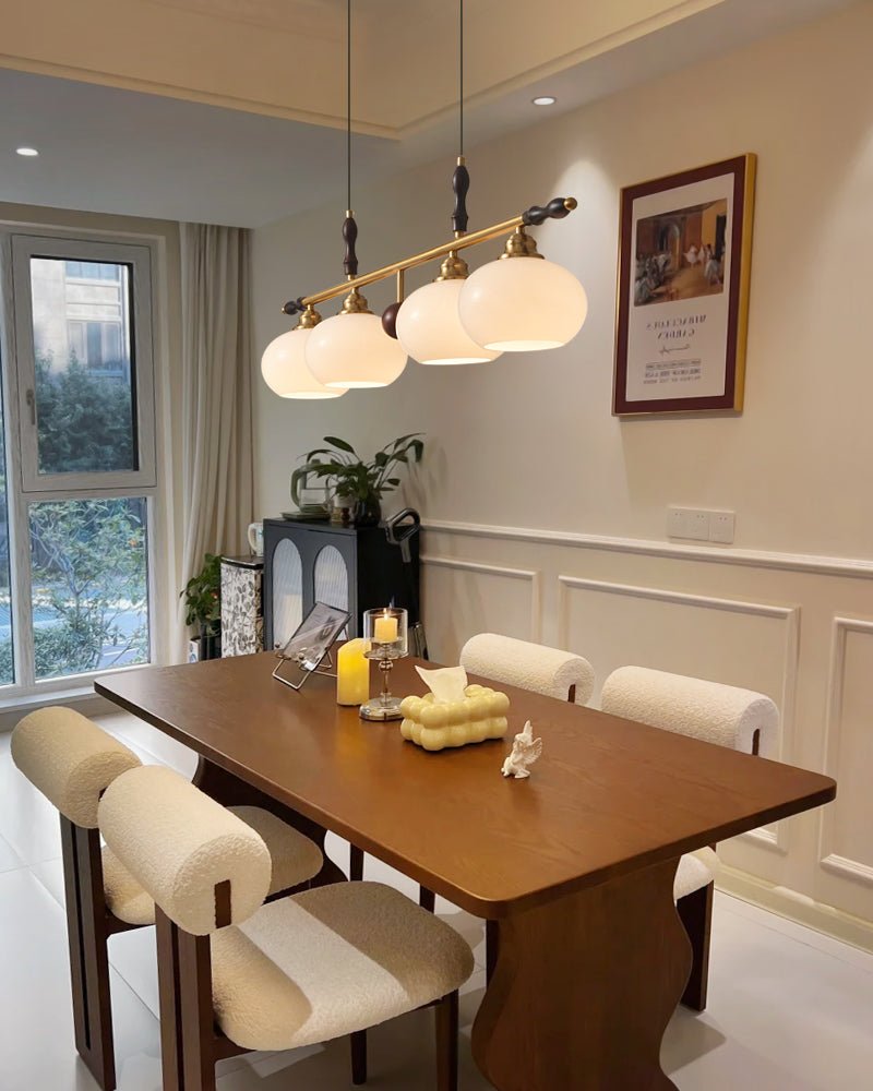 Suspension Noisette en verre et bois – vue 13