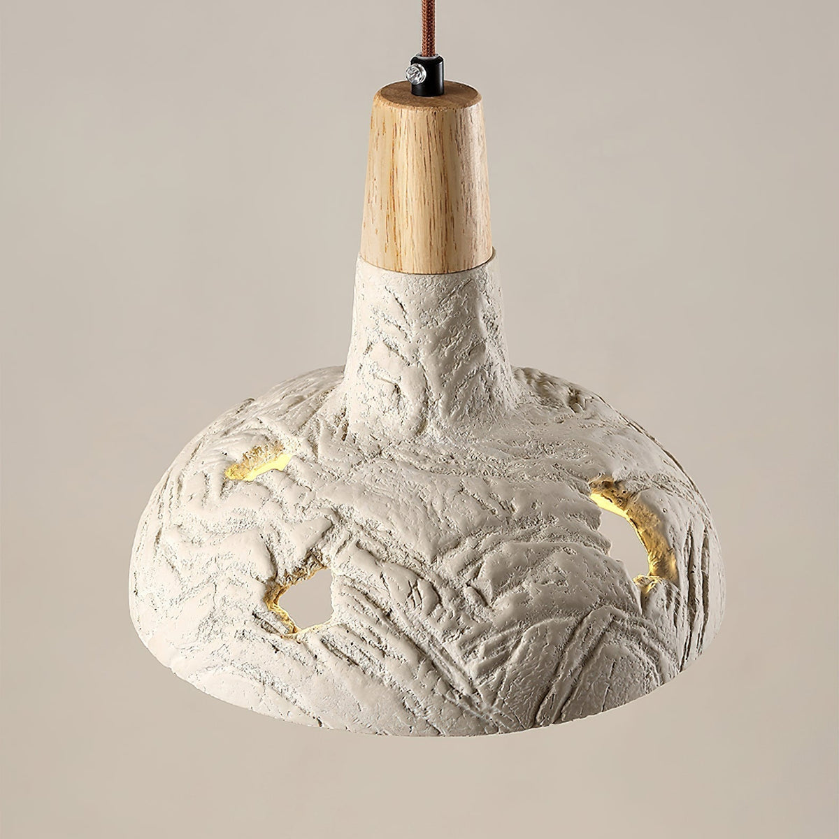 Suspension Oriel en bois et fer – vue 9