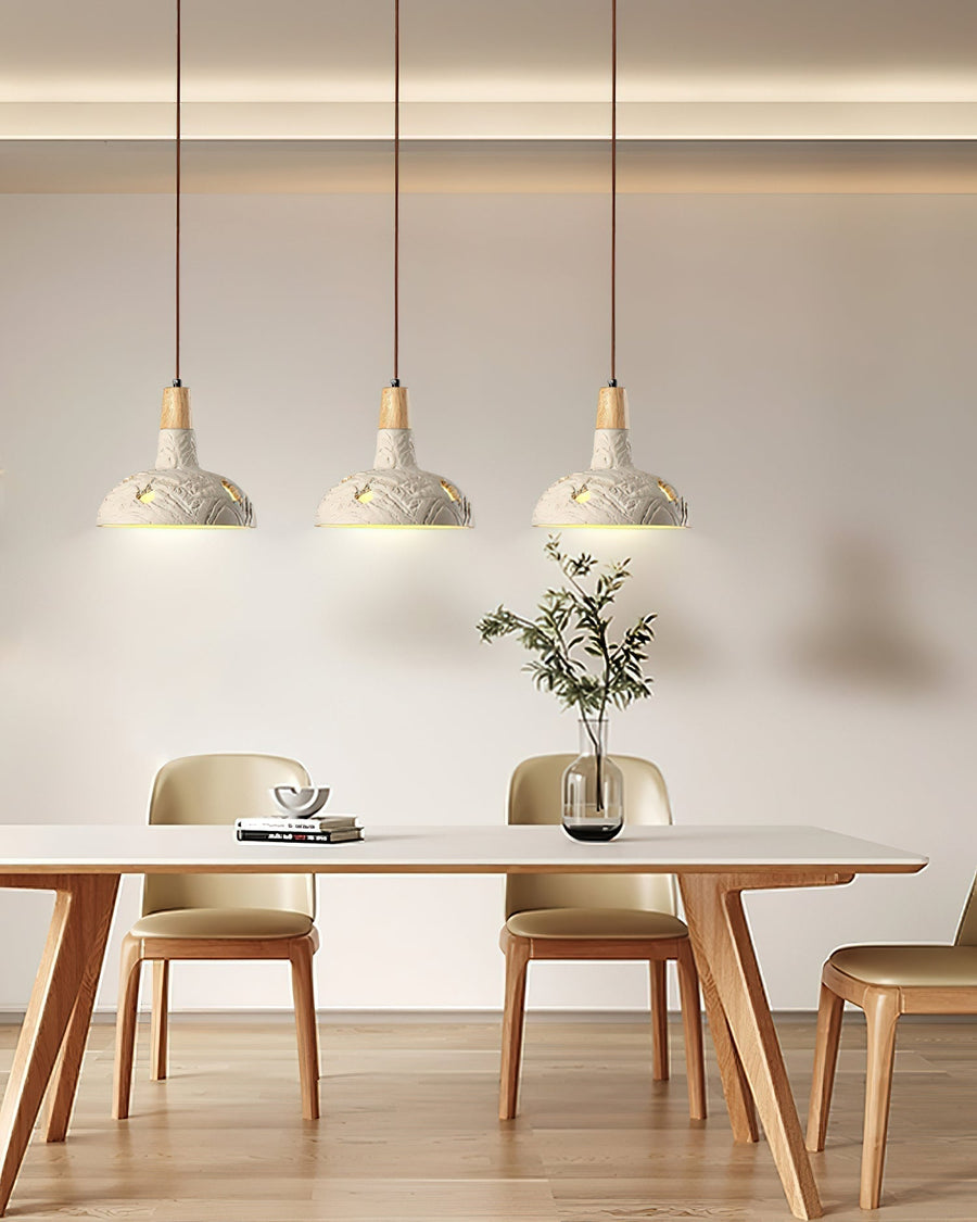 Suspension Oriel en bois et fer – vue 5