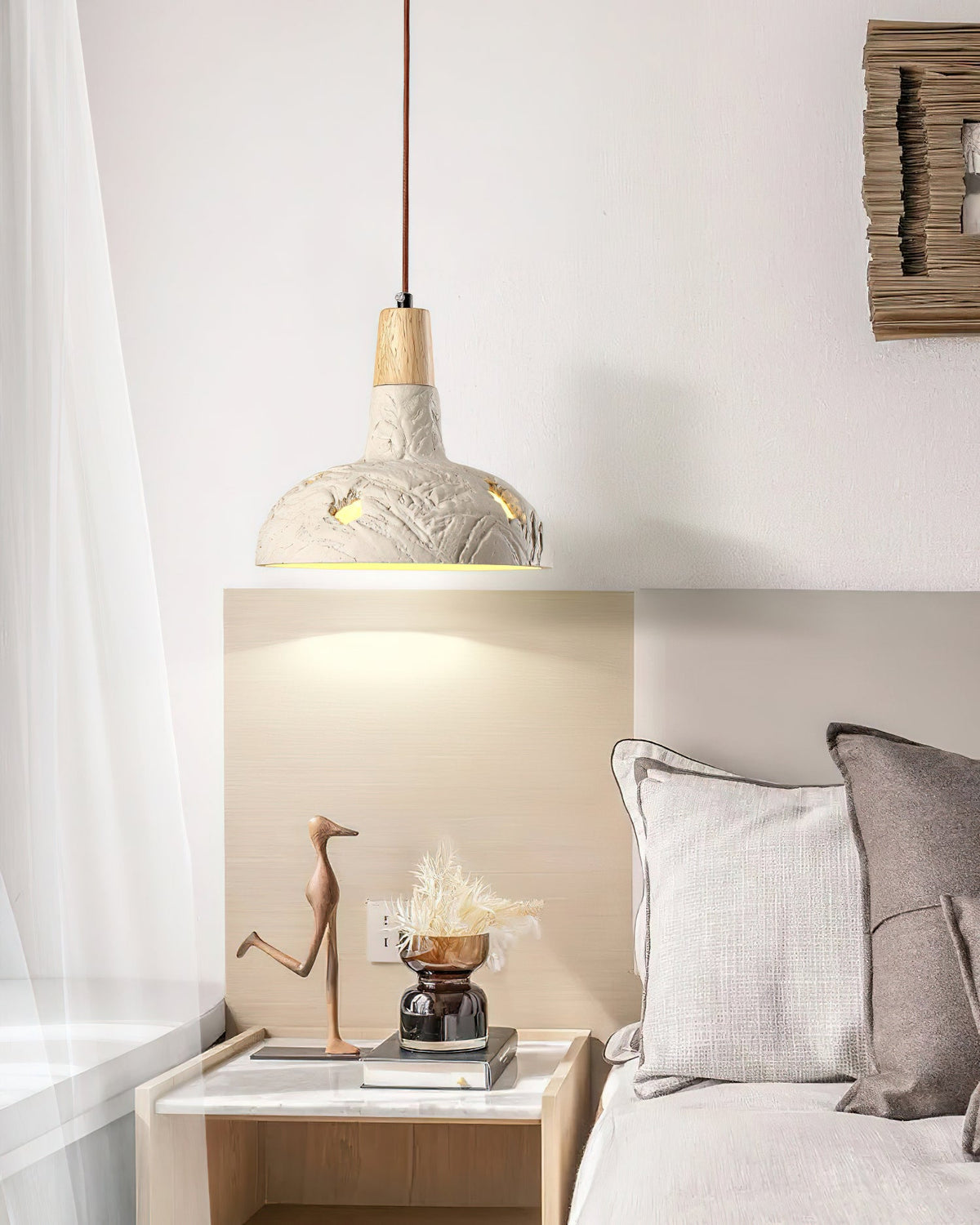 Suspension Oriel en bois et fer – vue 4