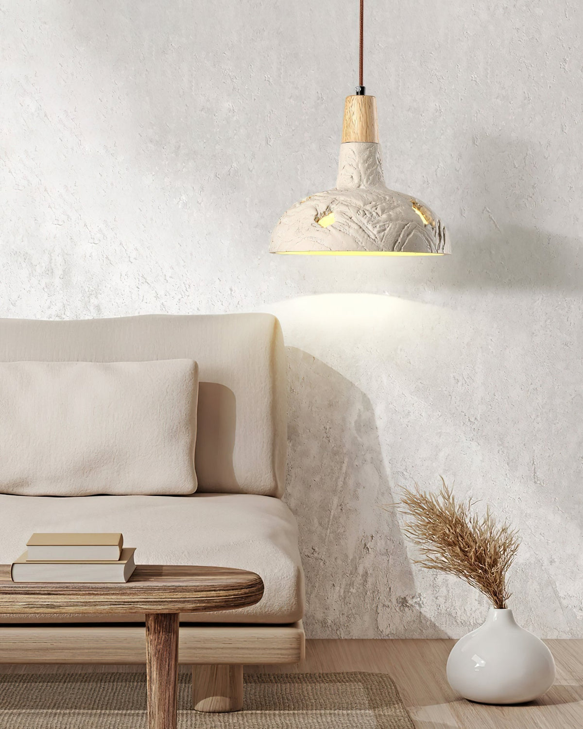 Suspension Oriel en bois et fer – vue 3