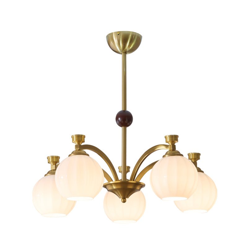 Lustre Genêt en verre et bois – vue 33