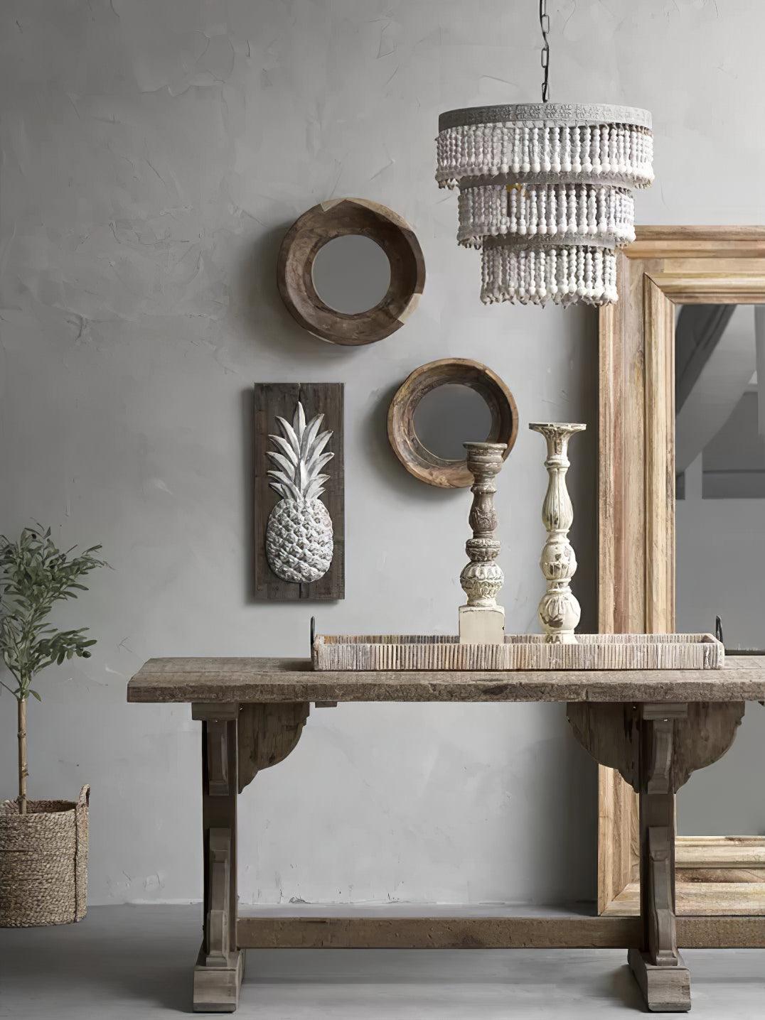 Lustre Junon en bois et métal – vue 7
