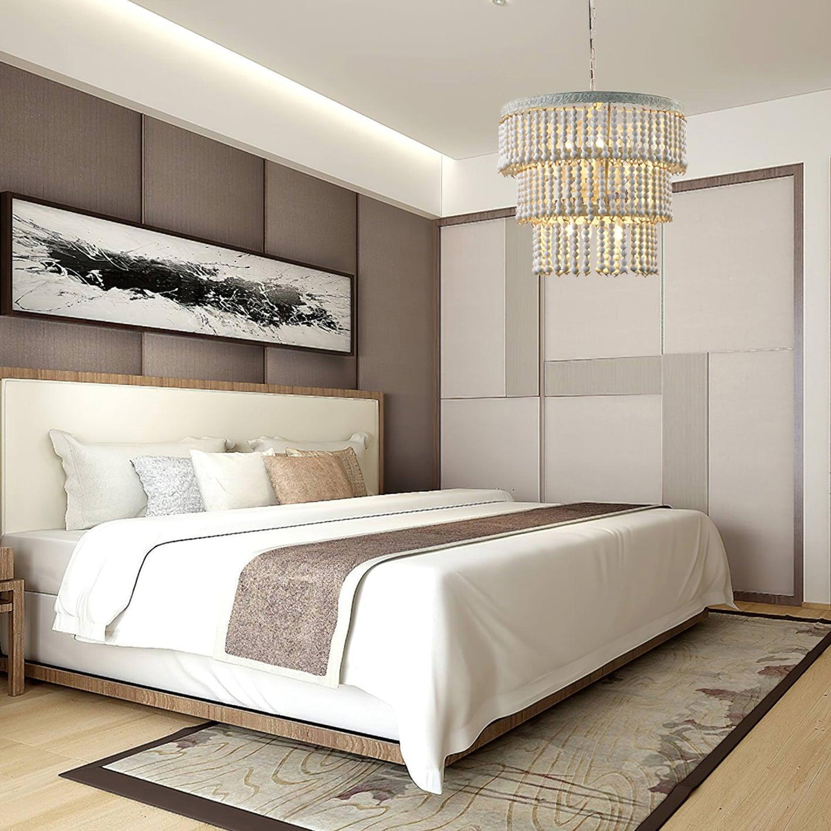 Lustre Junon en bois et métal – vue 12