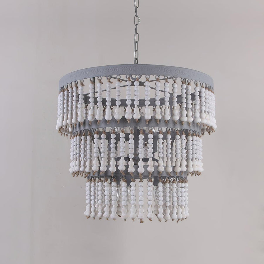 Lustre Junon en bois et métal – vue 5