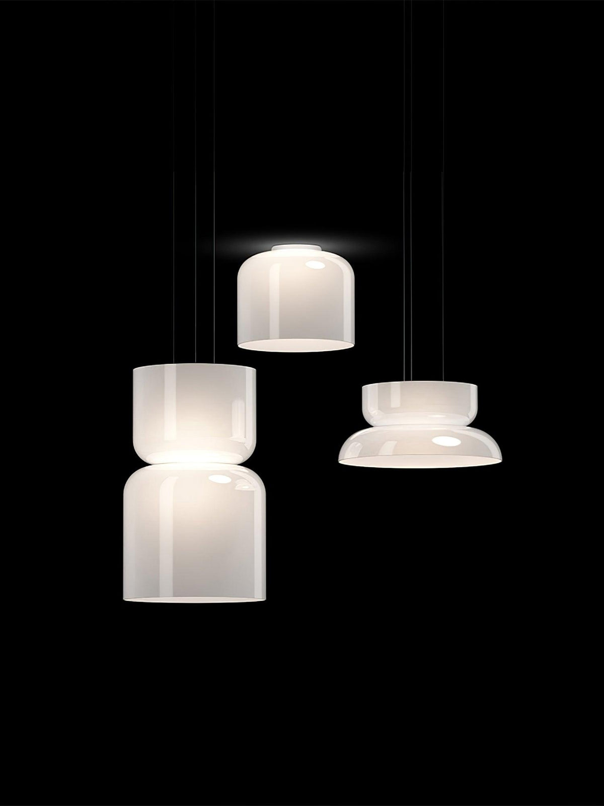 Suspension Fugue en verre et métal – vue 41