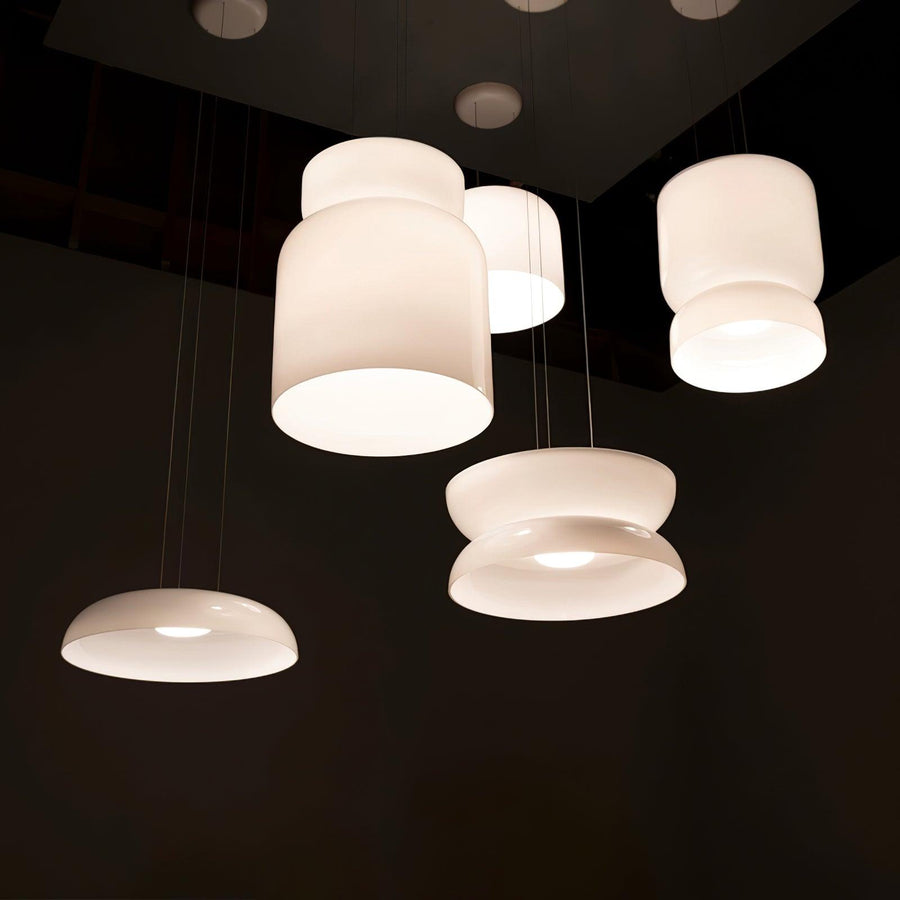 Suspension Fugue en verre et métal – vue 2
