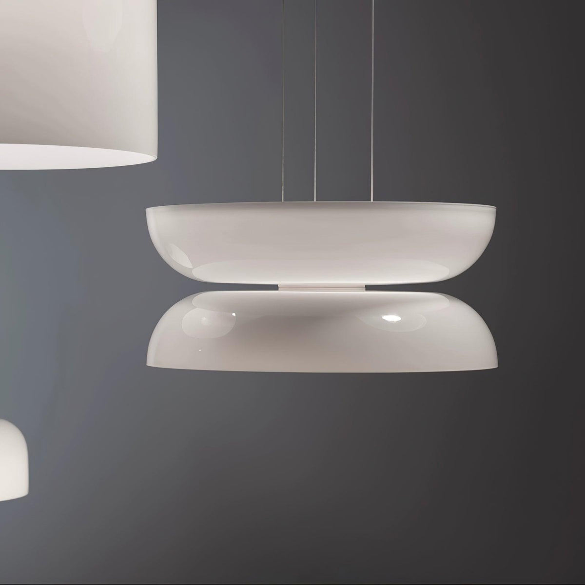 Suspension Fugue en verre et métal – vue 9