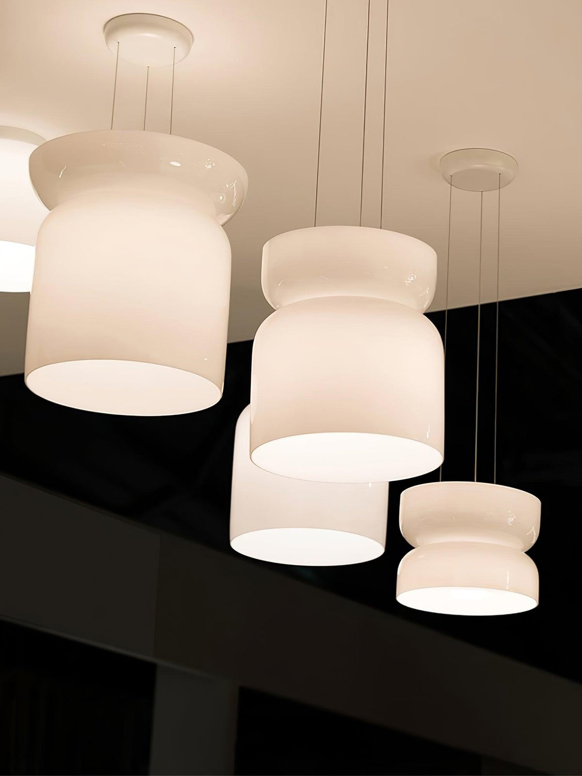 Suspension Fugue en verre et métal – vue 10