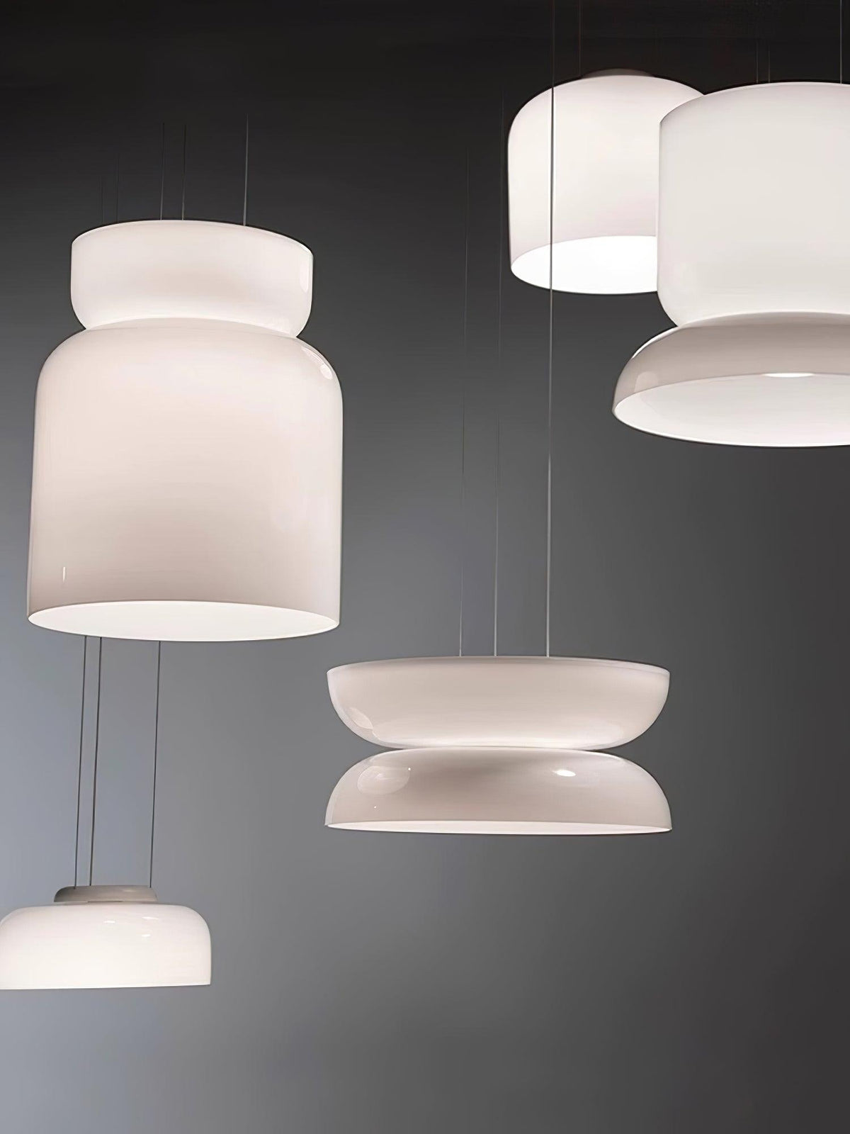 Suspension Fugue en verre et métal – vue 12