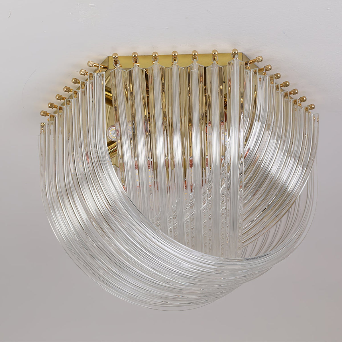 Plafonnier Jaspe en verre et métal – vue 22