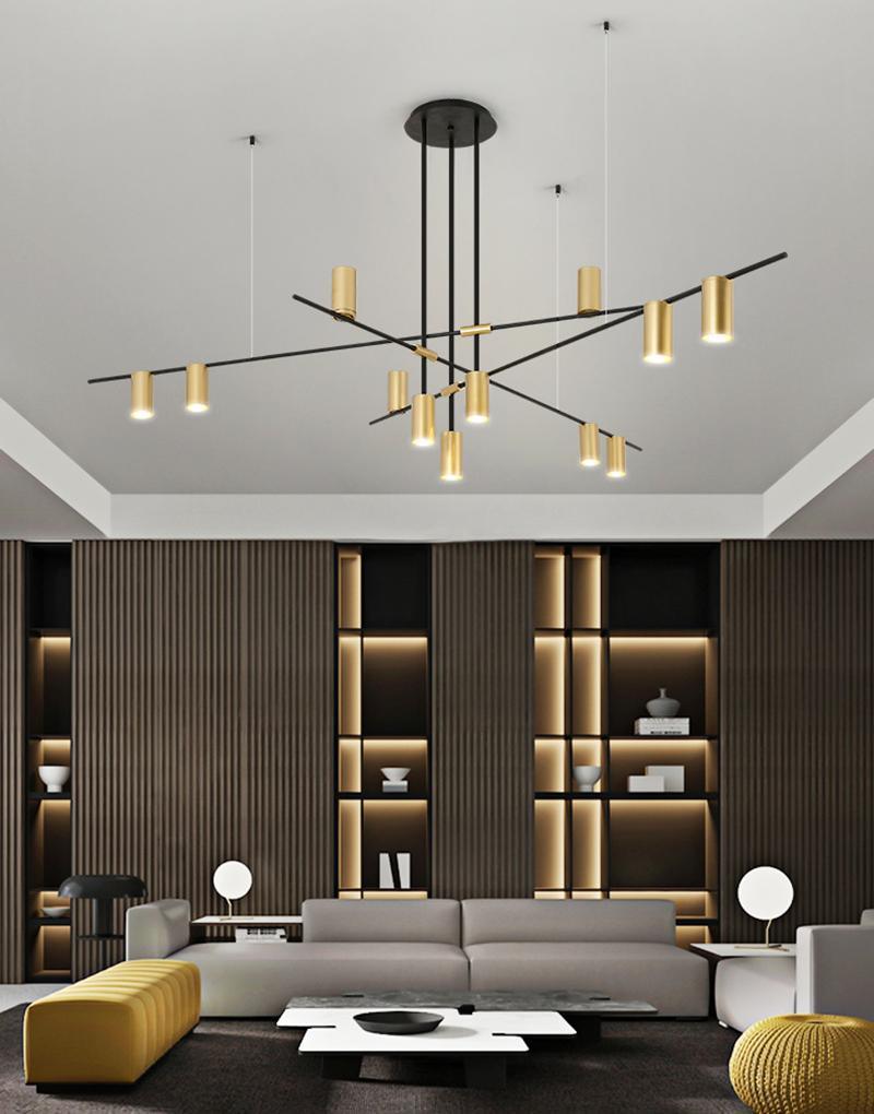 Lustre Valentine en laiton – vue 50