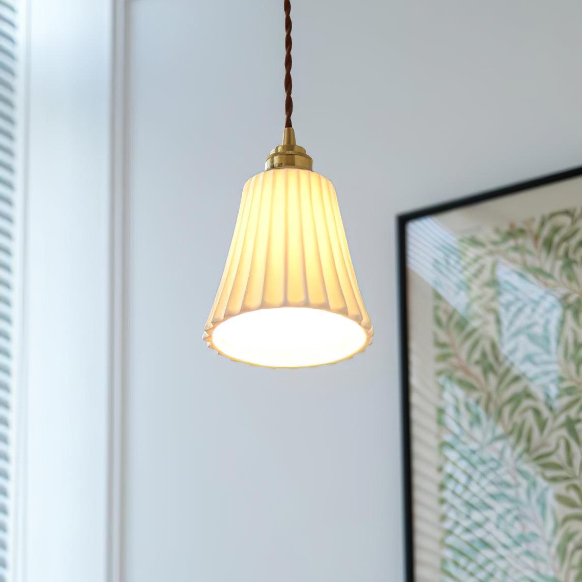Suspension Arielle en céramique et laiton – vue 23