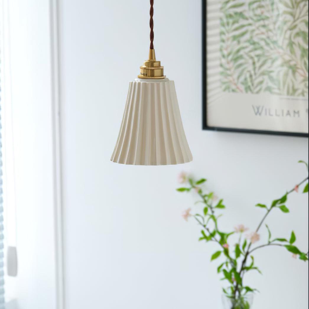 Suspension Arielle en céramique et laiton – vue 33