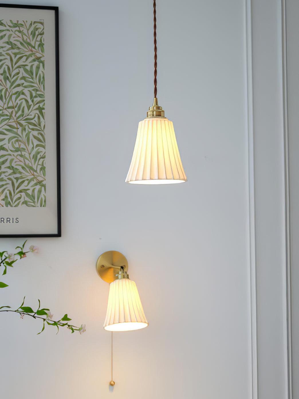 Suspension Arielle en céramique et laiton – vue 35
