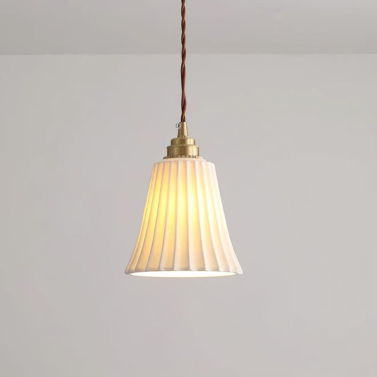 Suspension Arielle en céramique et laiton – vue 16