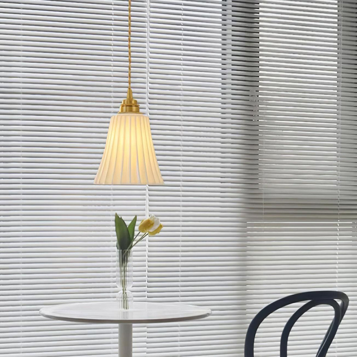 Suspension Arielle en céramique et laiton – vue 19
