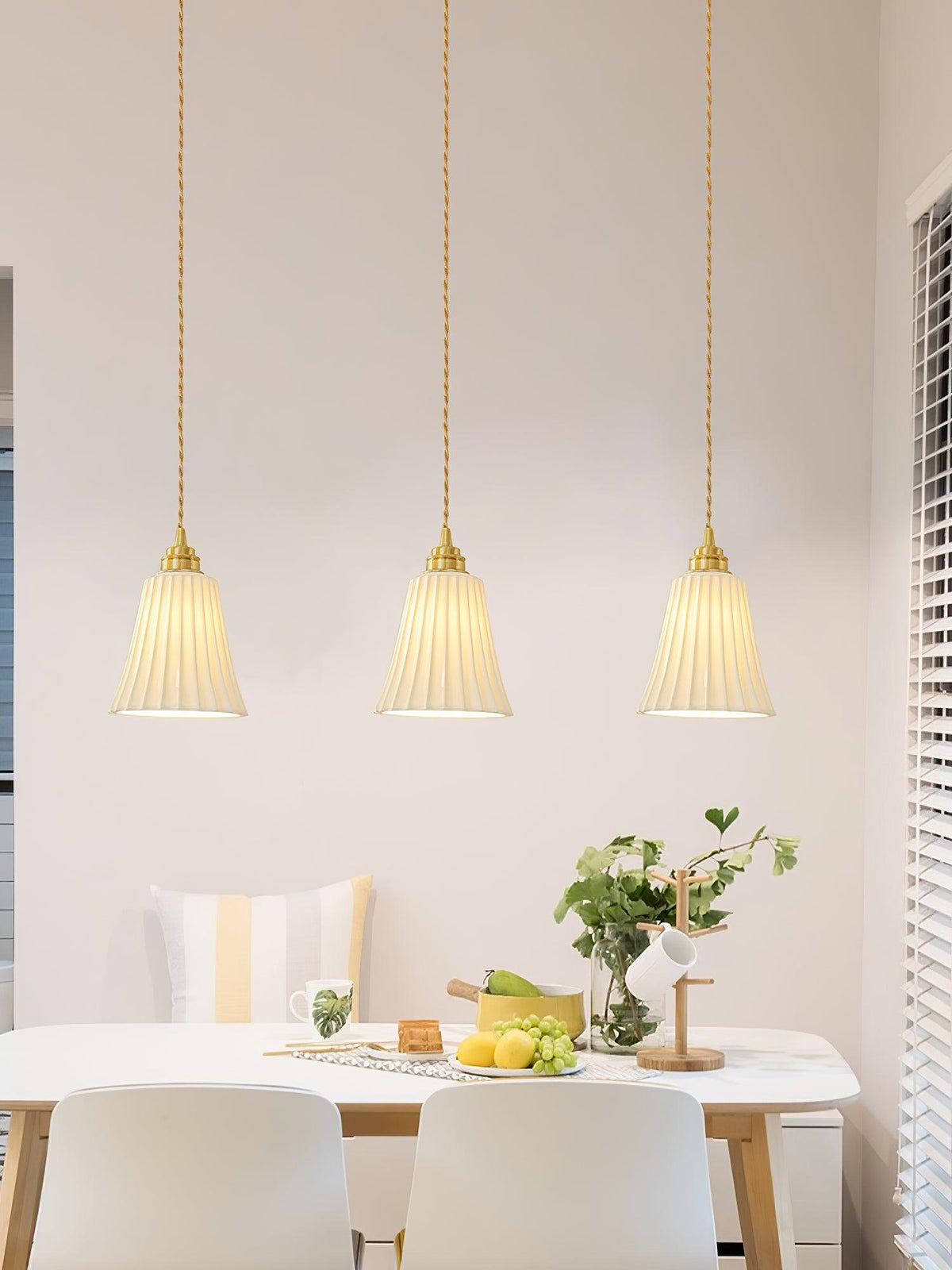 Suspension Arielle en céramique et laiton – vue 30