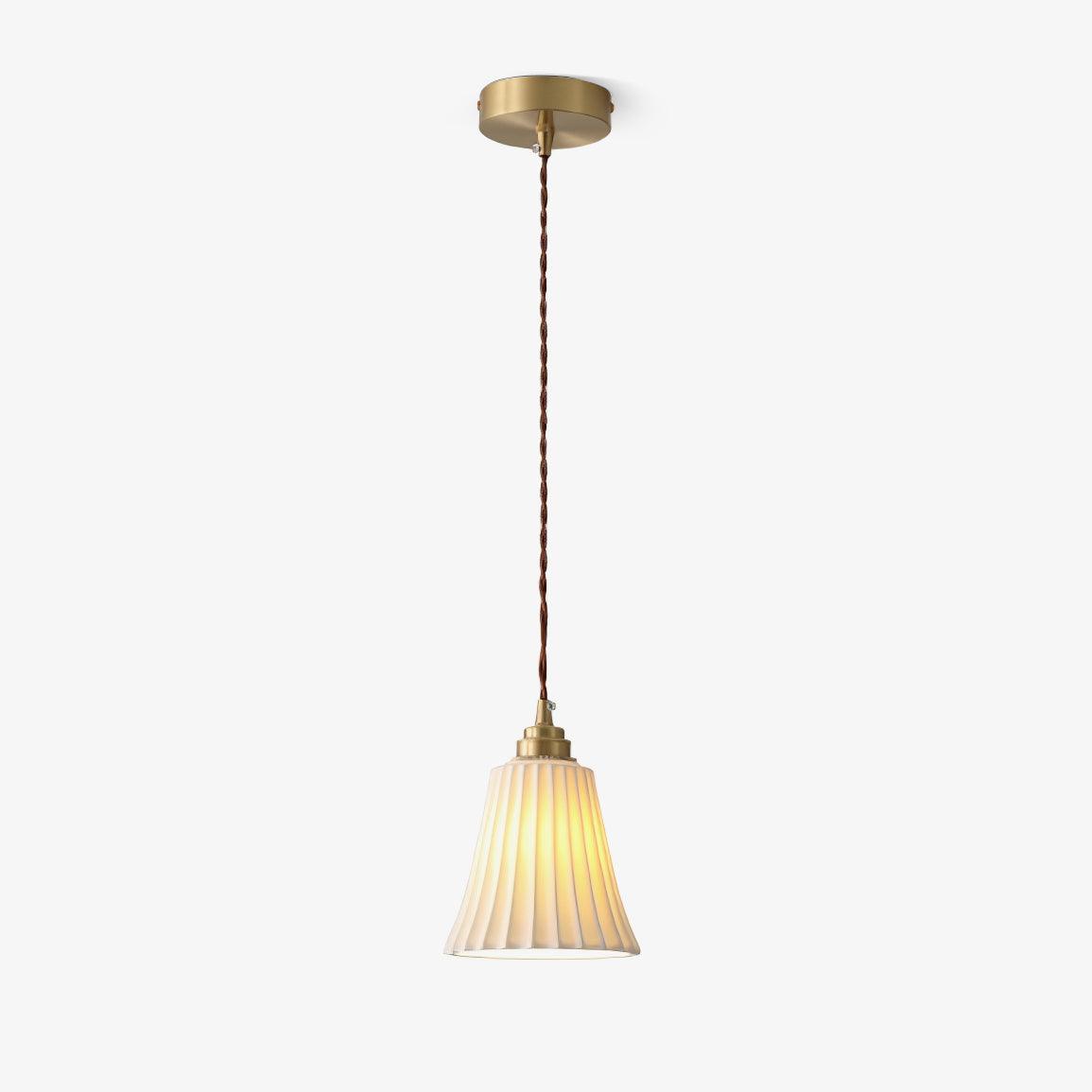 Suspension Arielle en céramique et laiton – vue 25