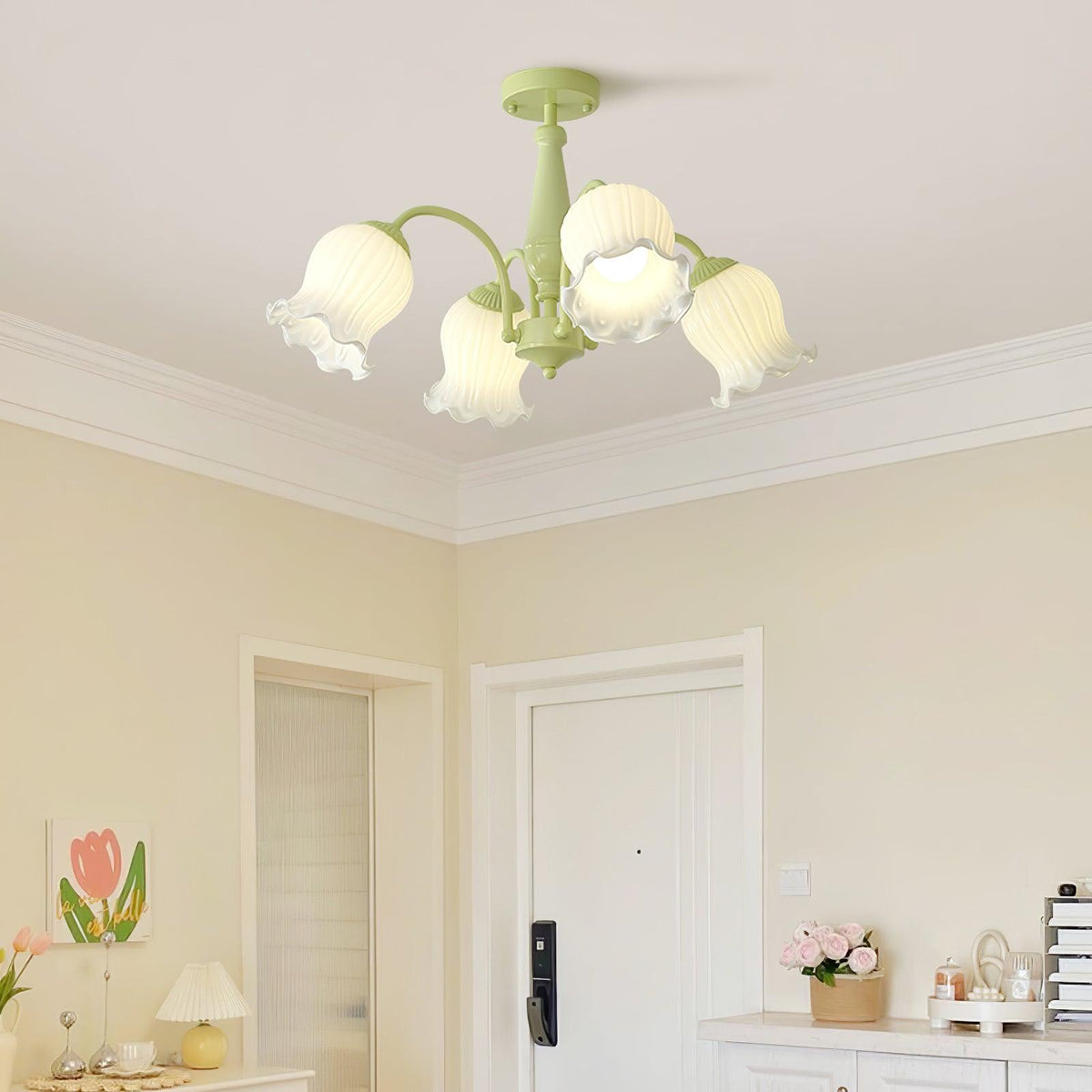 Lustre Bouquet en verre et résine – vue 16